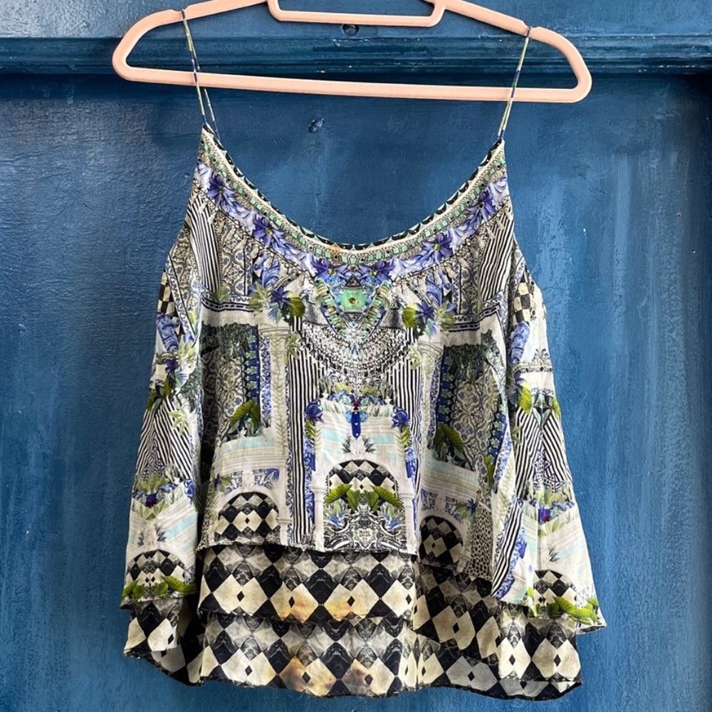 Silk Camilla Multicolor Patterned Blouse